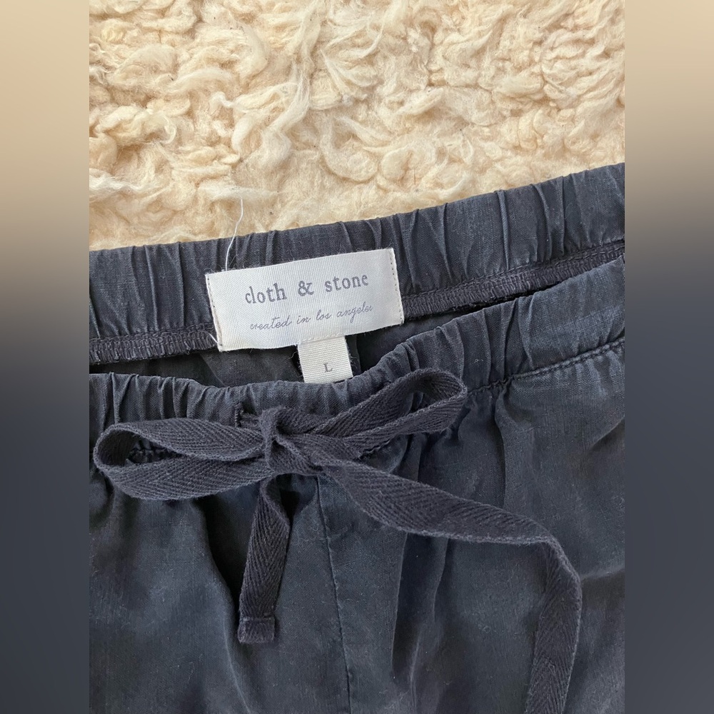 cloth & stone Charcoal Drawstring Pants